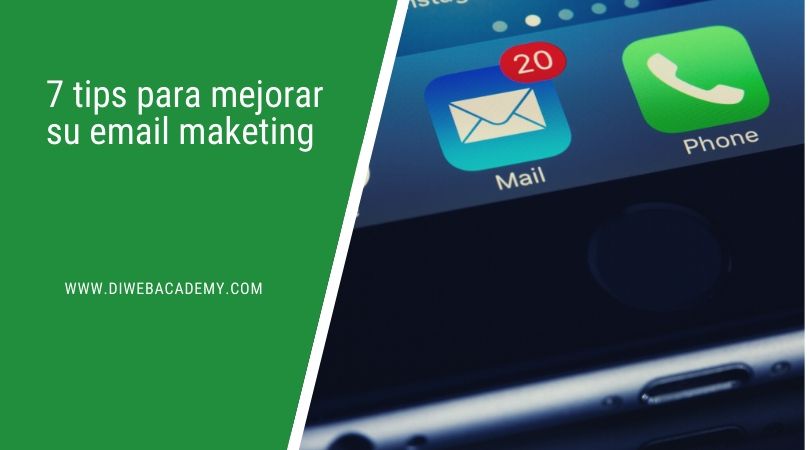 7 tips de email marketing Cursos Online Diweb Academy